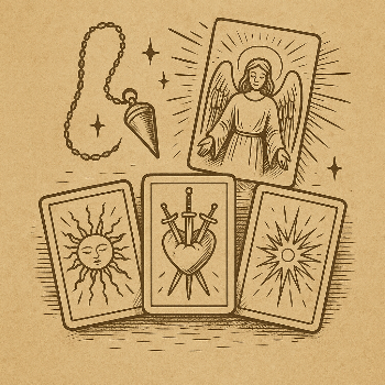 Tarot + pendulum + angel cards + energy reading